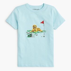 Jcrew Boys' golf dog graphic tee, YS (5-6)